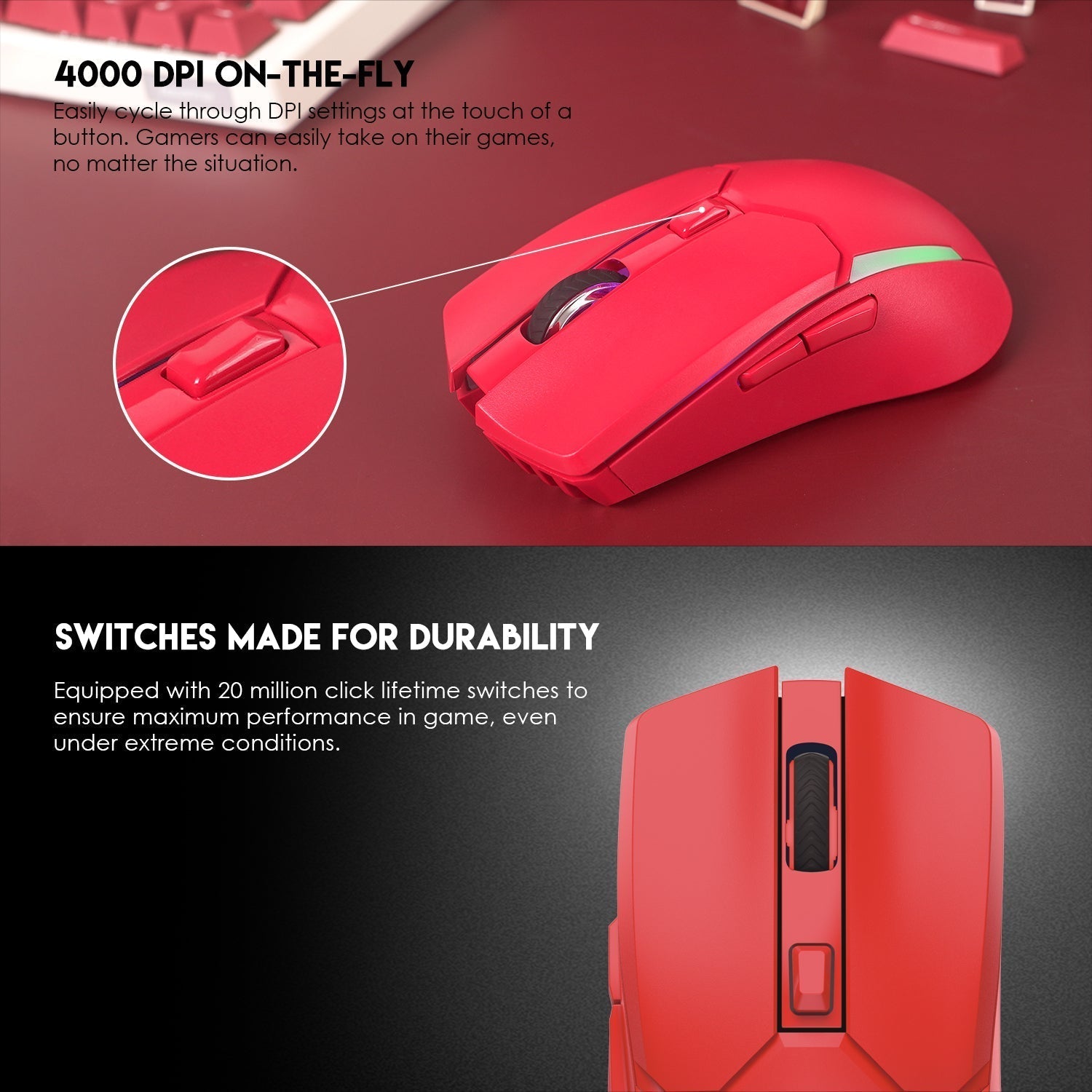 Fantech VENOM II WGC2 VIBE EDITION Red Mouse