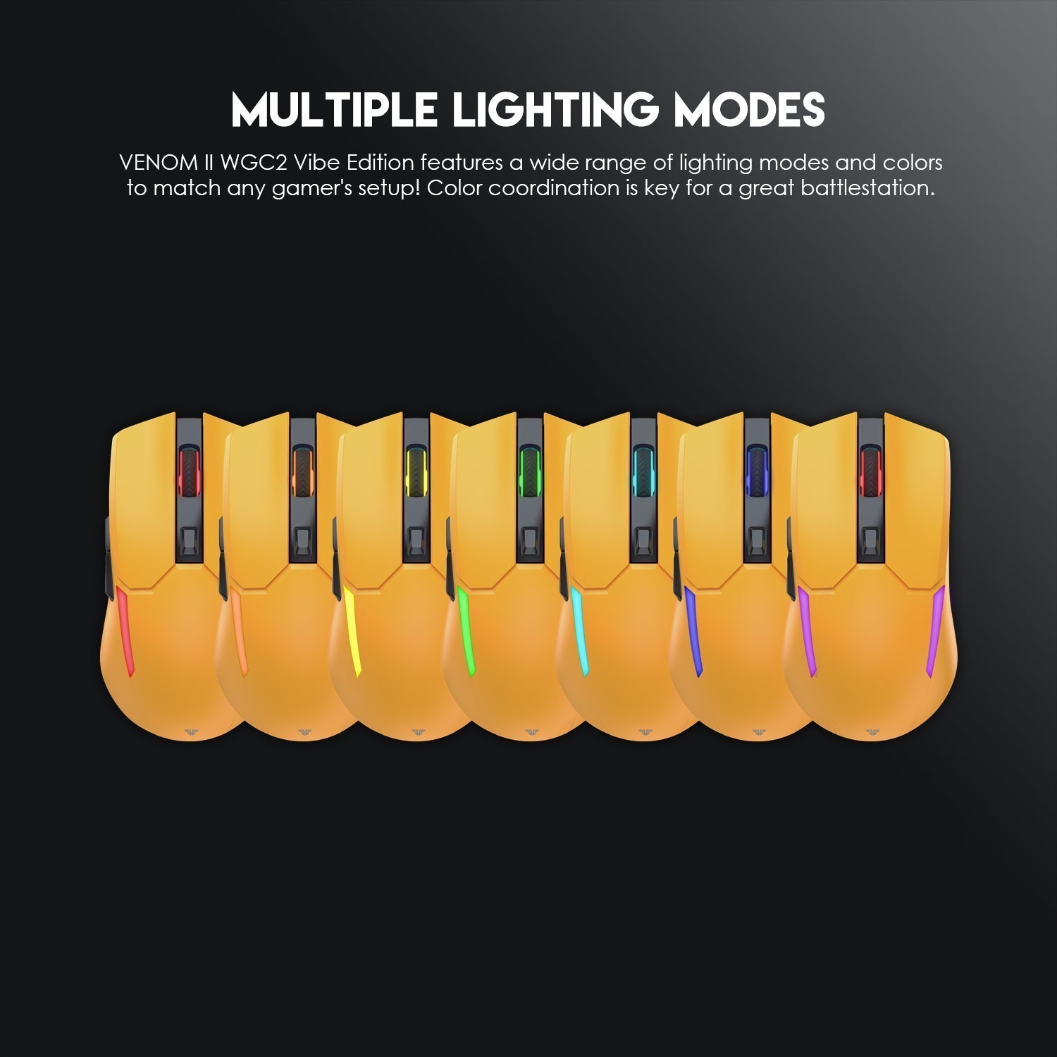 Fantech VENOM II WGC2 VIBE EDITION Yellow Mouse
