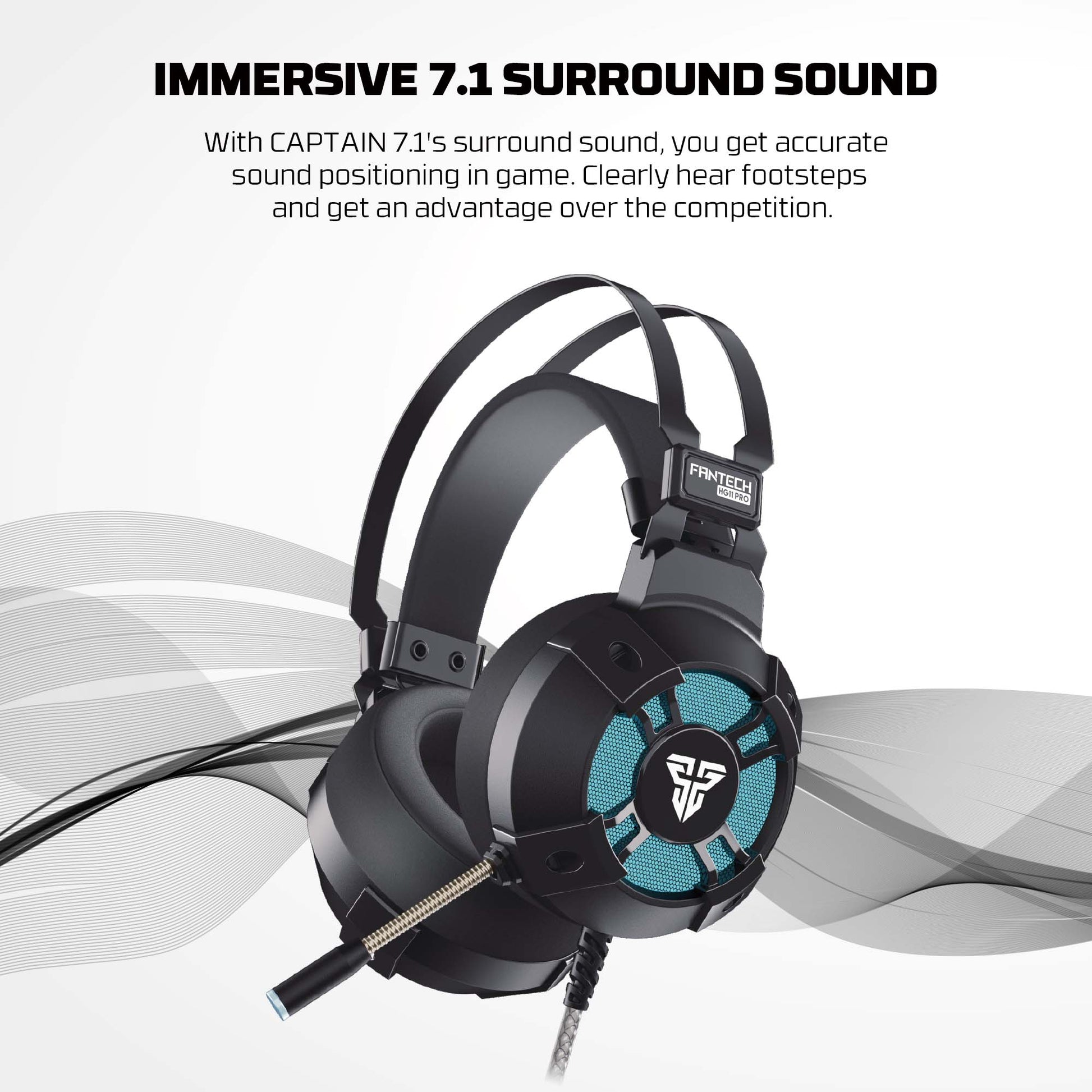FANTECH VIBRATION HG11 PRO 7.1 SPACE EDITION GAMING HEADSET Headset 7.1