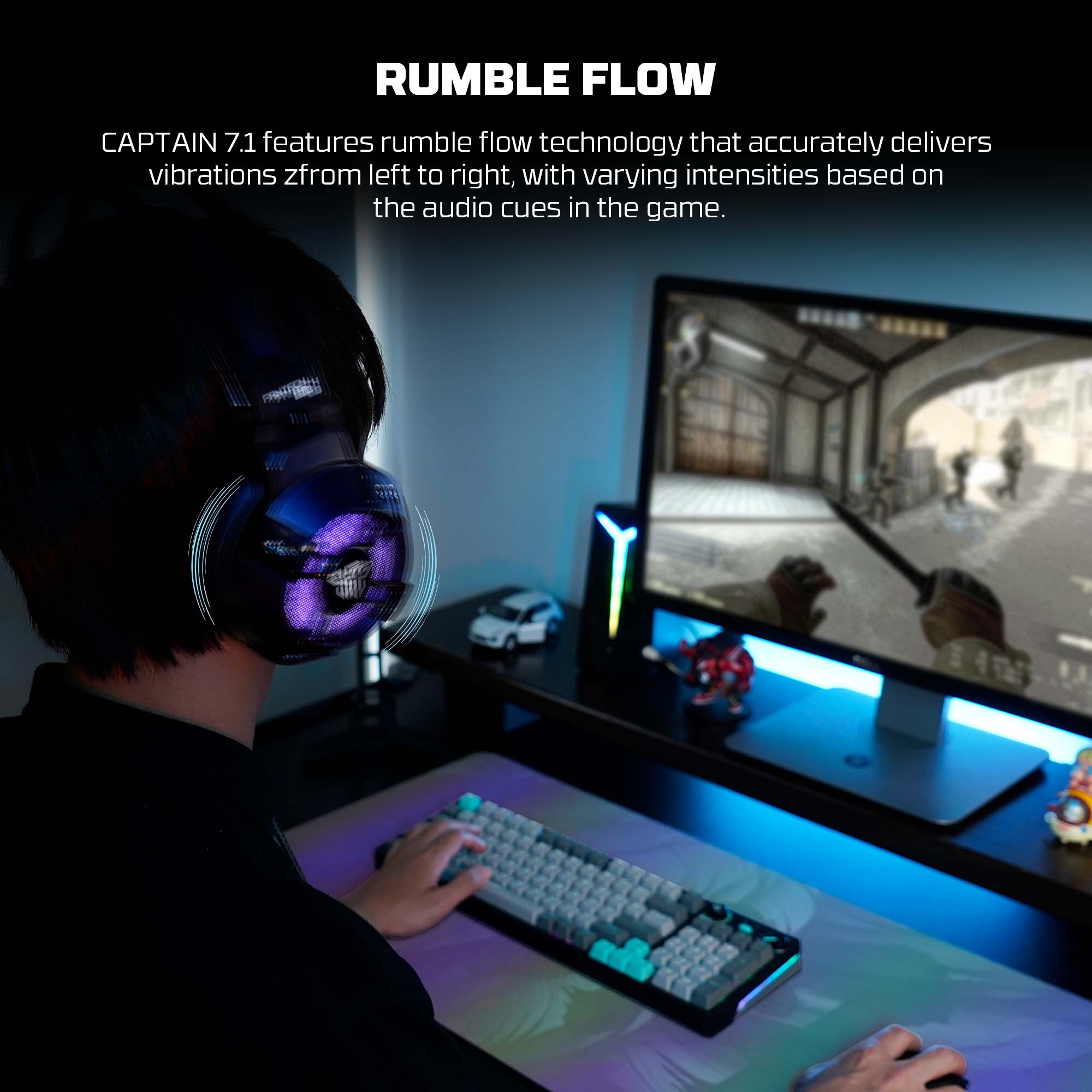 FANTECH VIBRATION HG11 PRO 7.1 SPACE EDITION GAMING HEADSET Headset 7.1