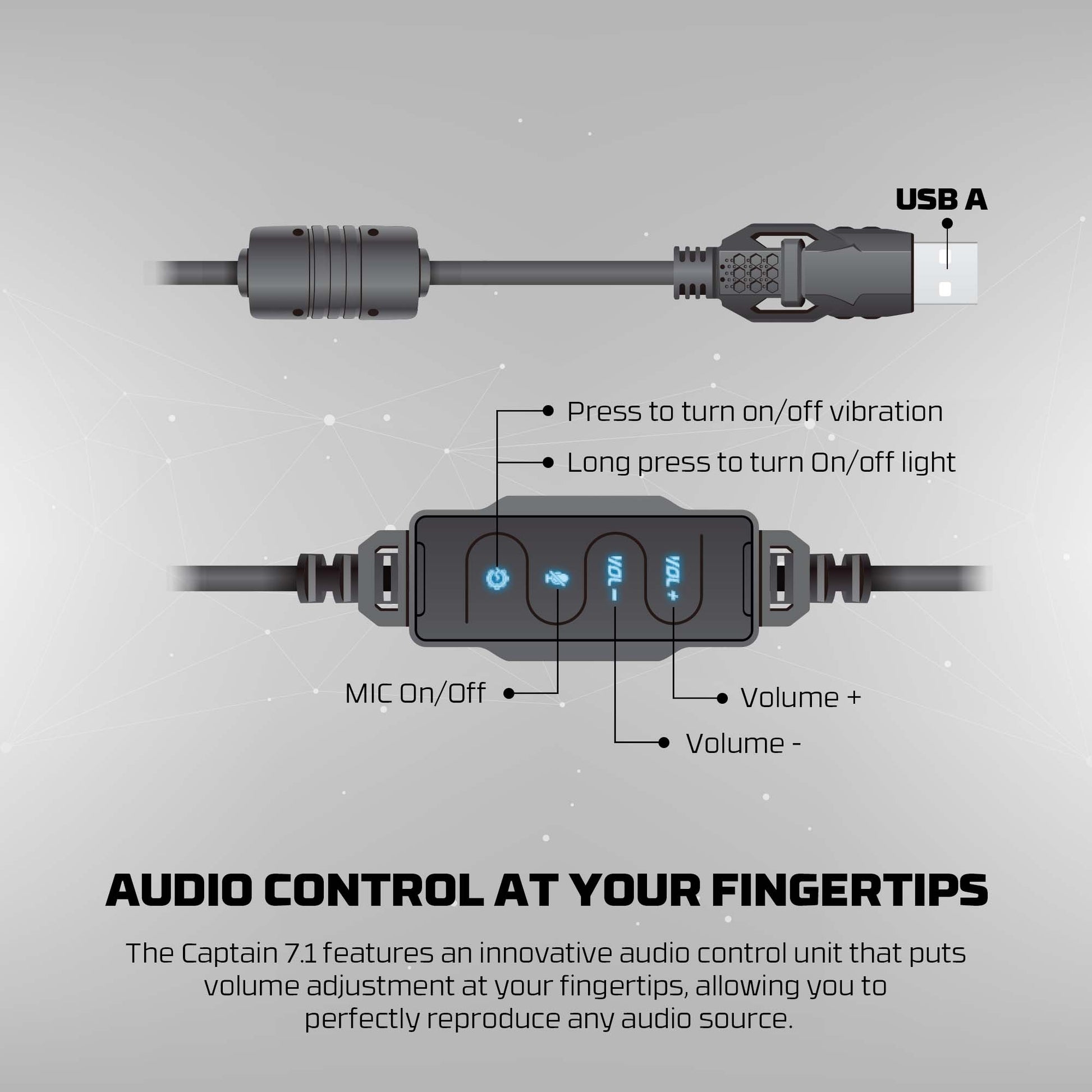FANTECH VIBRATION HG11 PRO 7.1 SPACE EDITION GAMING HEADSET Headset 7.1