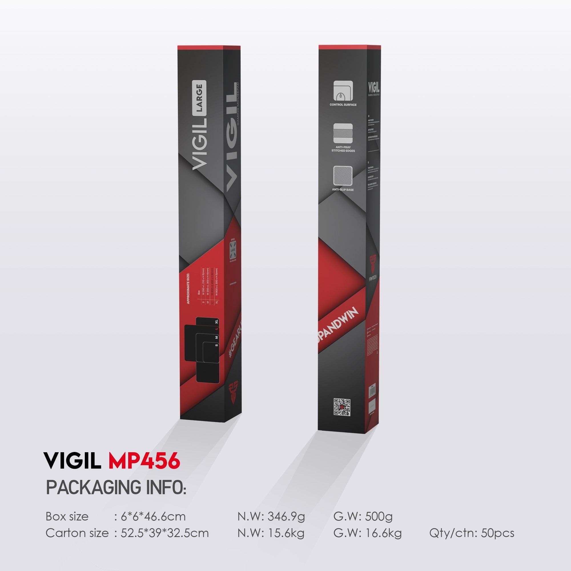 Fantech Vigil MP456 Gaming Mouse Pad Mousepad