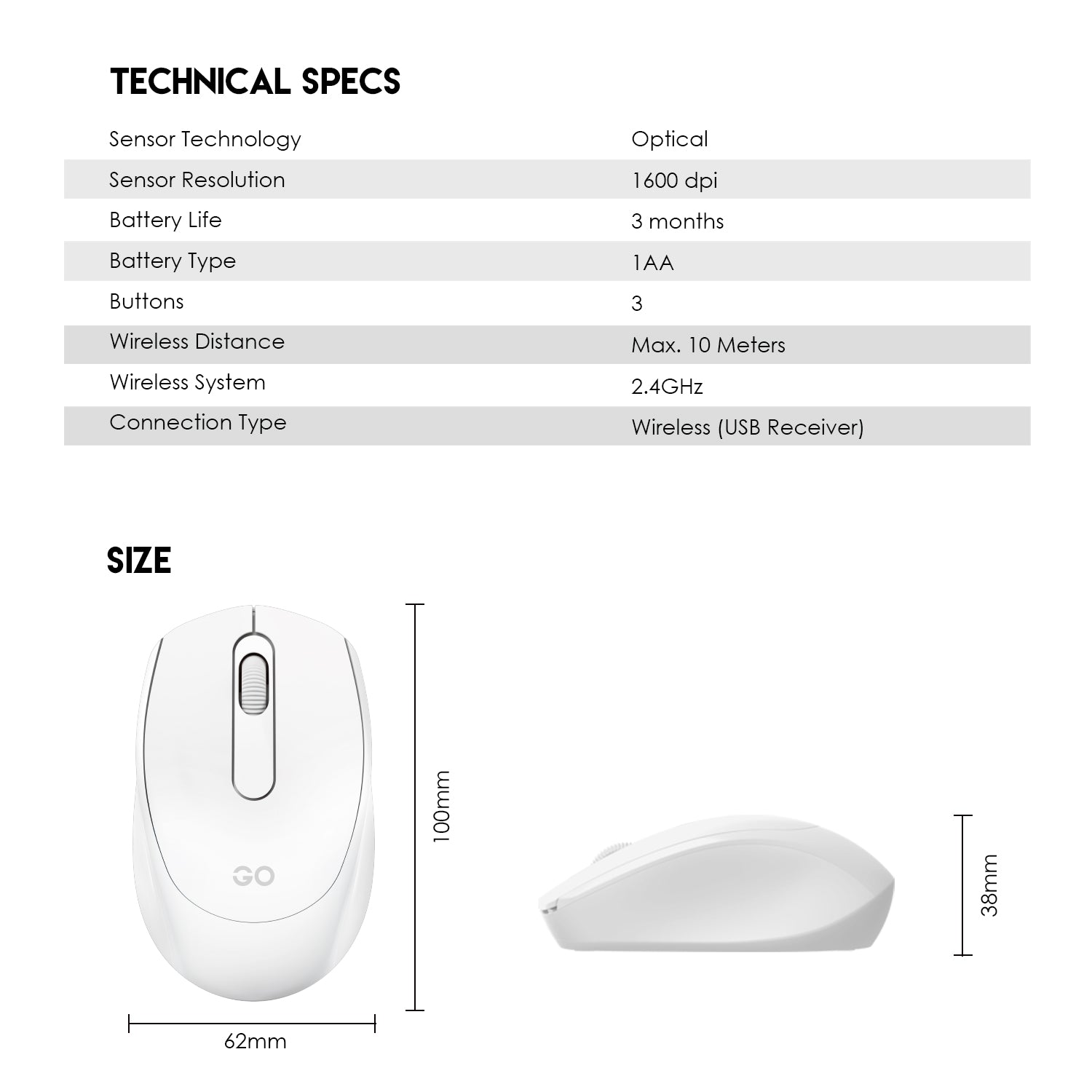 Fantech w603 go wireless mouse - Fun Touch