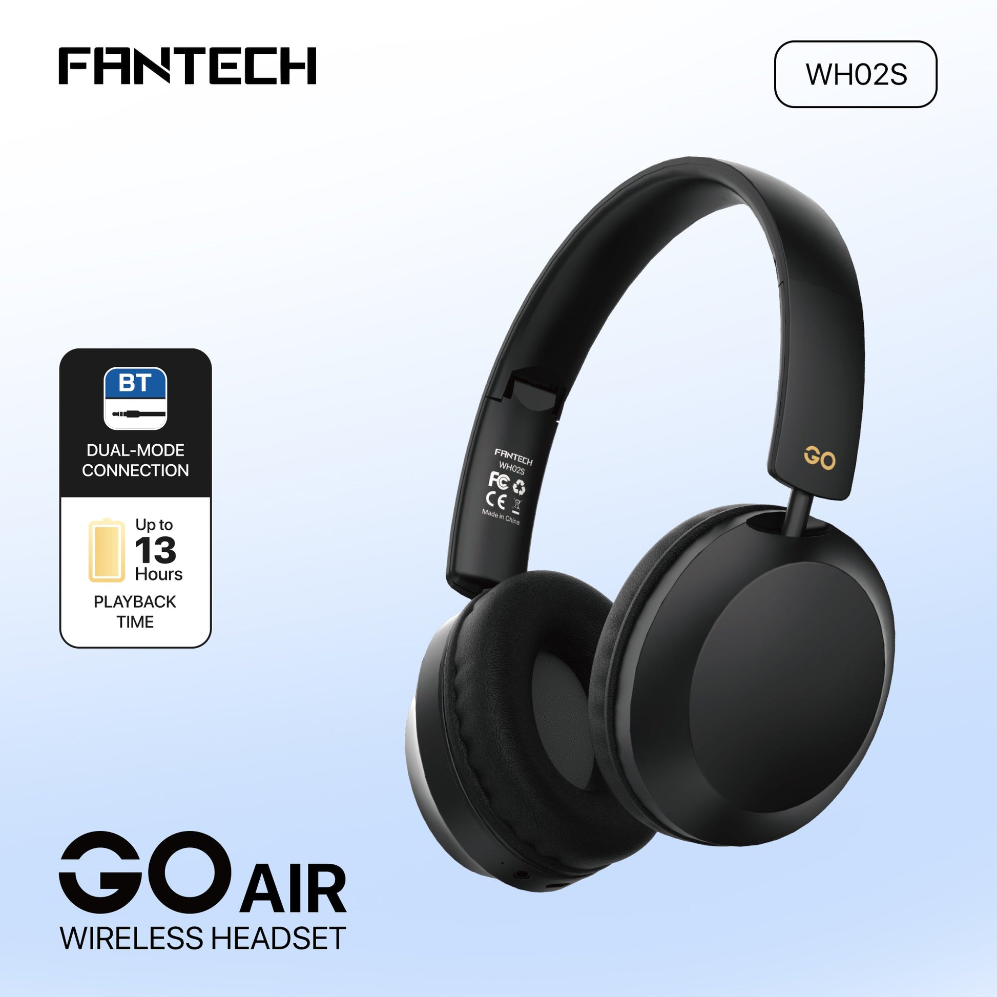 FANTECH WH02S GO AIR WIRELESS HEADSET Wireless Headset