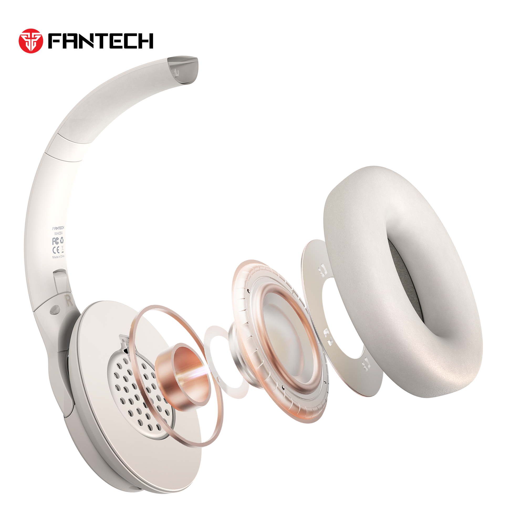 FANTECH WH05A GO VIBE ANC WIRELESS HEADSET BAIGE Wireless Headset