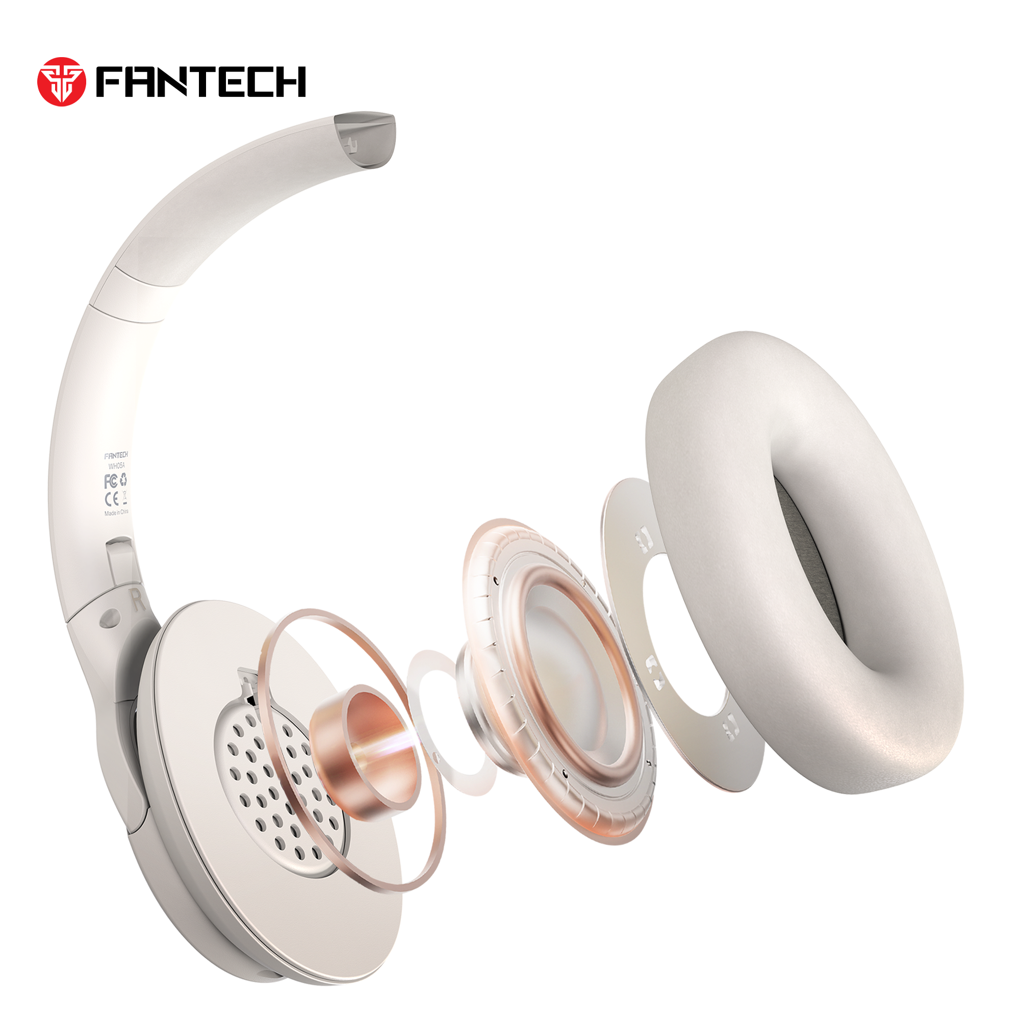 FANTECH WH05A GO VIBE ANC WIRELESS HEADSET BLACK Wireless Headset