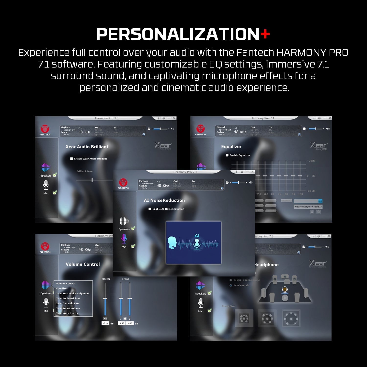 FANTECH WHG02P HARMONY PRO WIRELESS GAMING HEADSET Wireless Headset