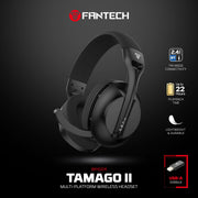 FANTECH WHG04 TAMAGO II Multi Platform Wireless Gaming Headset White Wireless