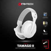 FANTECH WHG04 TAMAGO II Multi Platform Wireless Gaming Headset White Wireless
