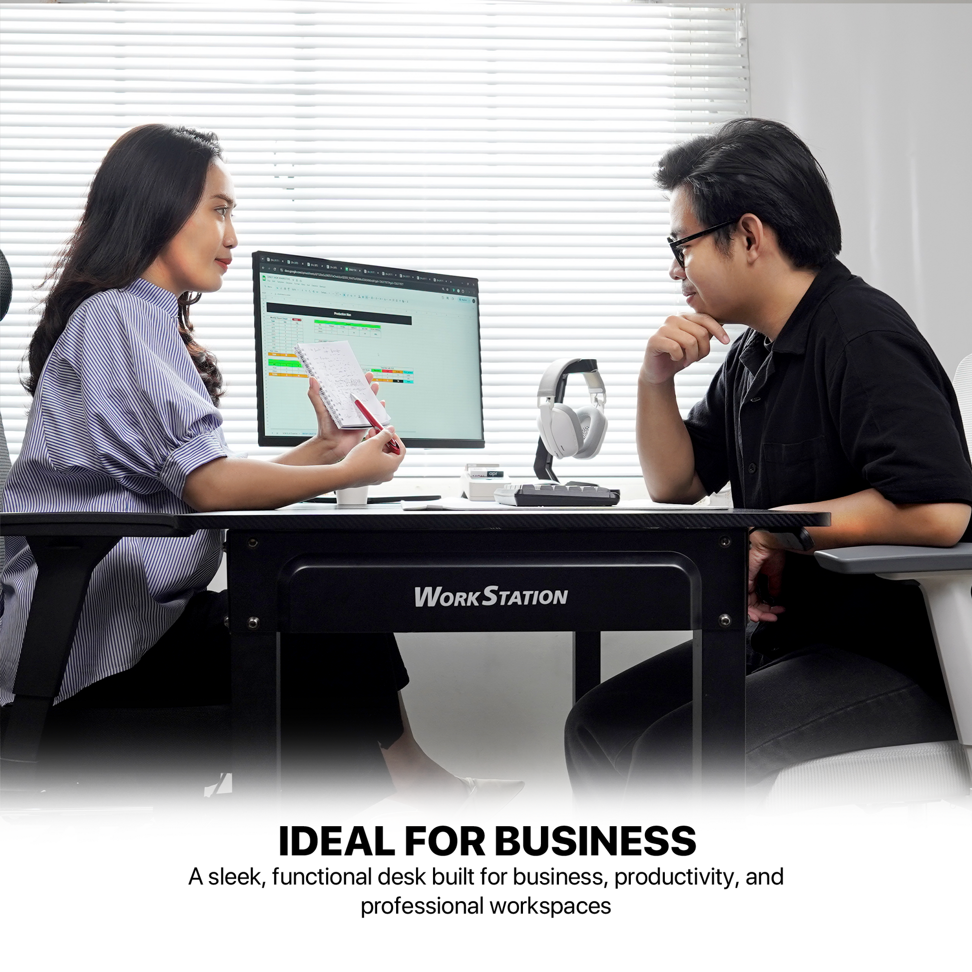 FANTECH WORKSTATION WS514 ADJUSTABLE RISING GAMING DESK Desk & Chair