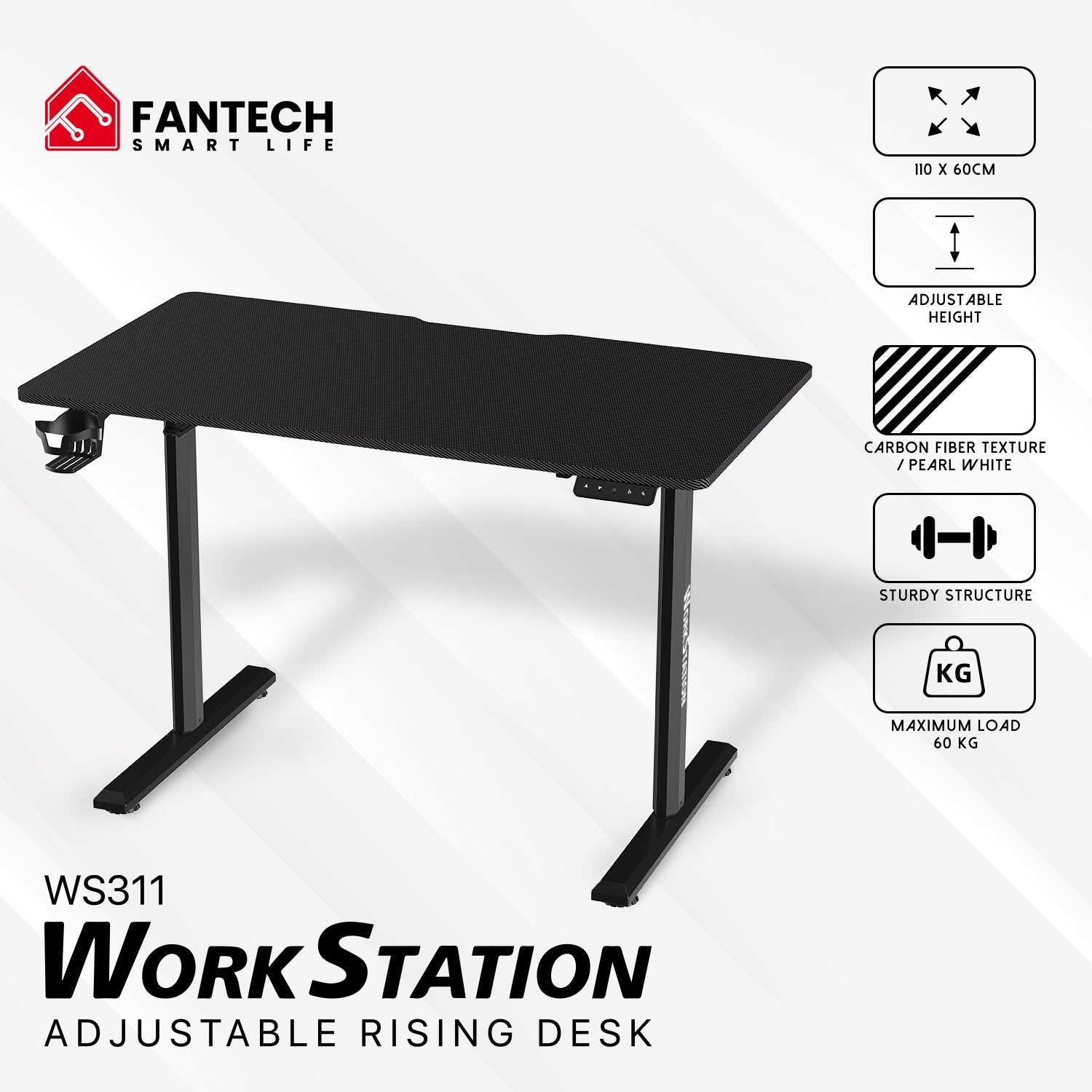 Fantech WS311 Work Station Adjustable Rising Desk JOD 130
