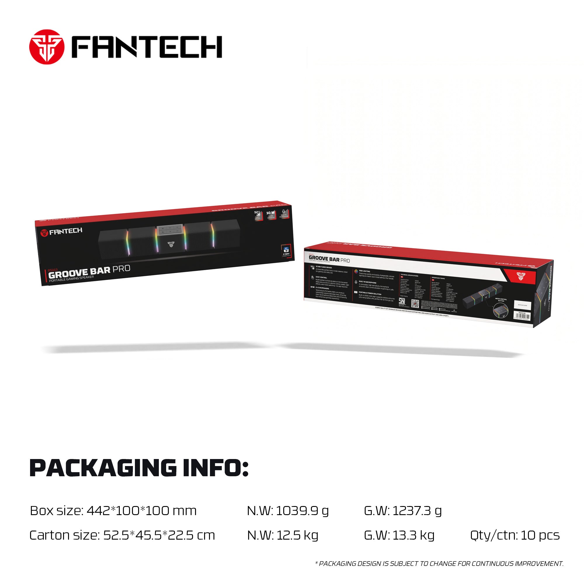 Fantech Bluetooth Speaker Groove Bar Pro BS163 - - Fun Touch Shop