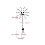 Firework Night Lamp RGB Bluetooth Music Sound Lightning