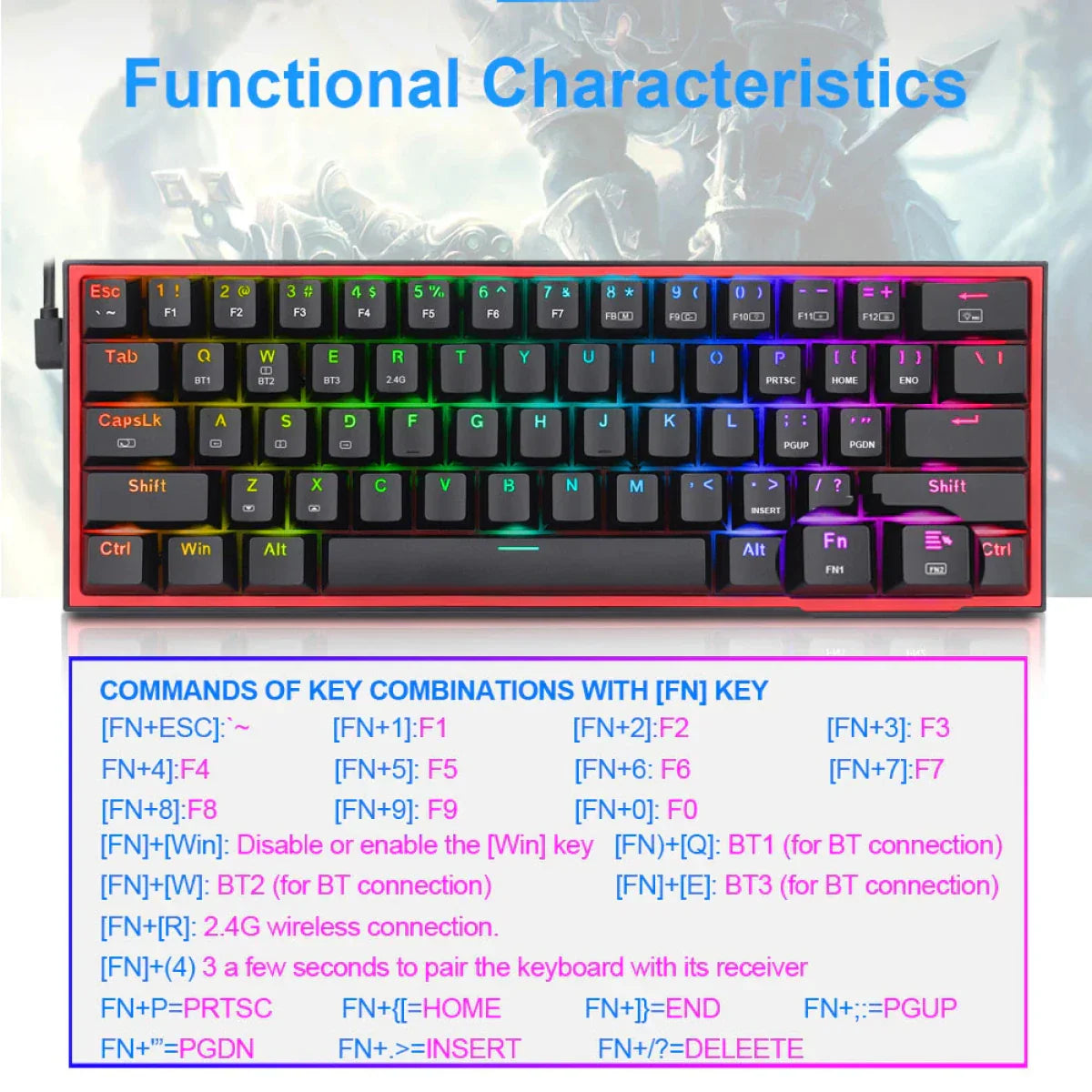Fizz RGB K617 RGB Black Keyboard