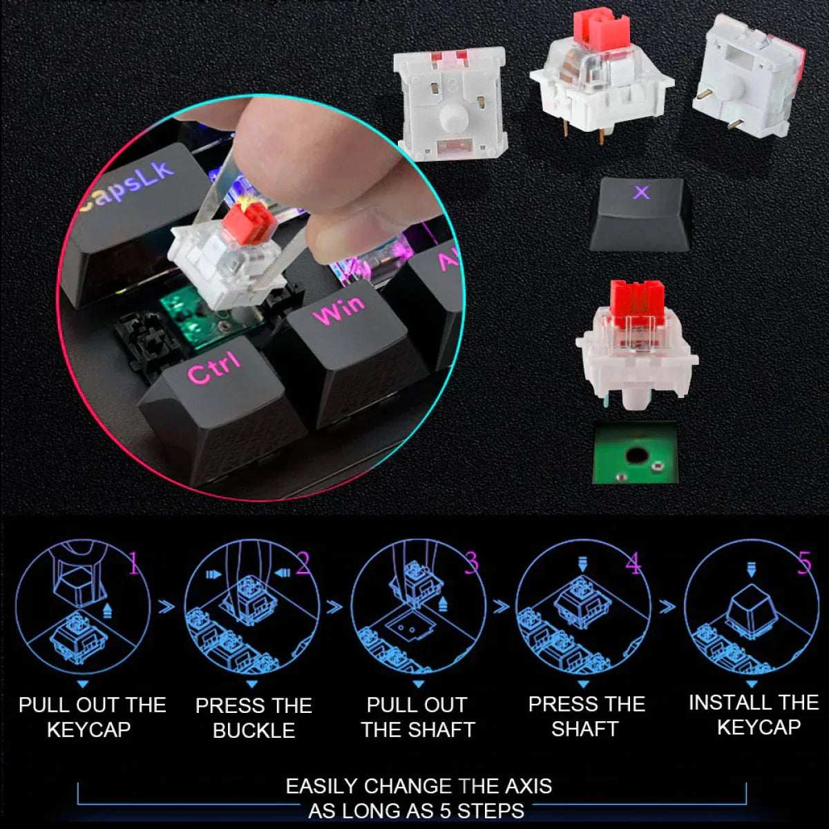 Fizz RGB K617 RGB Black Keyboard