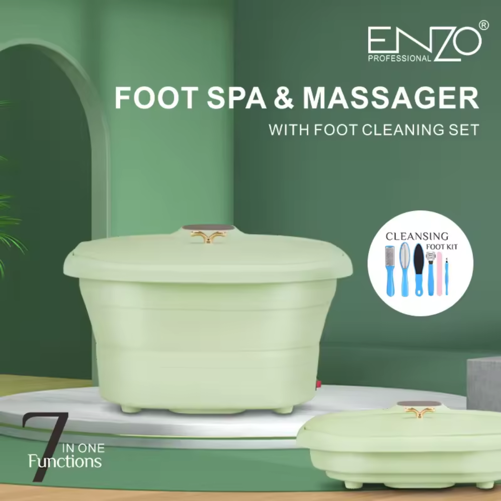 Foot spa & massager with foot cleaning set - Fun Touch