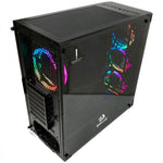 Gabinete redragon wheeljack rgb 3 ventiladores vidrio templado gc-606bk-3rgb - Fun Touch