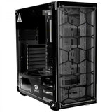 Gabinete redragon wheeljack rgb 3 ventiladores vidrio templado gc-606bk-3rgb