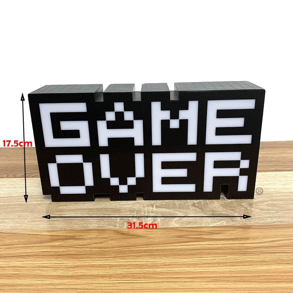 GAME OVER Lamp Voice Control LED Light Lightning