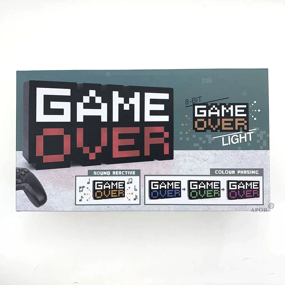 GAME OVER Lamp Voice Control LED Light JOD 20