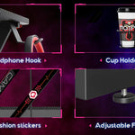 GAMEON L Shaped Slayer I Series Gaming Desk (Size: 129*129*74cm & Table top
