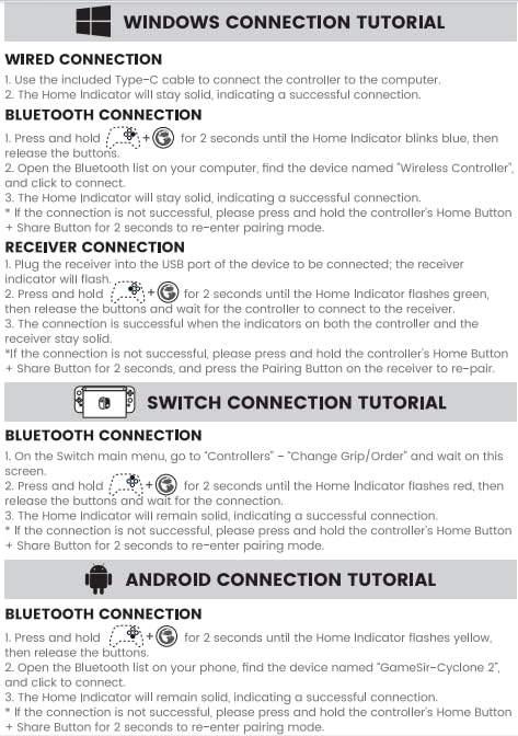 GameSir Cyclone 2 Wireless Controller 1000Hz Polling Rate TMR Joysticks