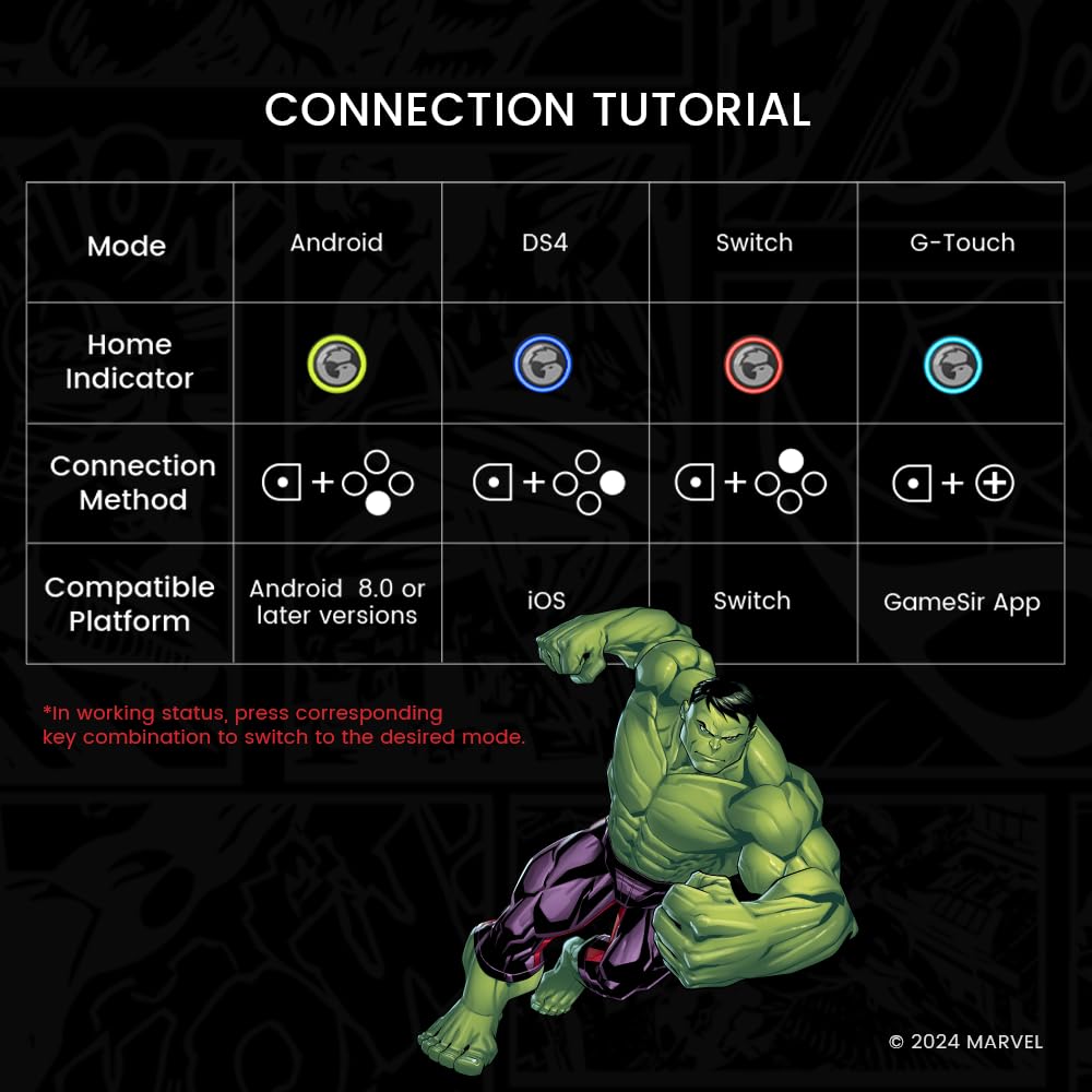 GameSir G8 Plus Bluetooth Mobile Game Controller for Switch & iOS & Android &