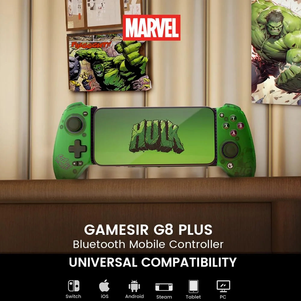 GameSir G8 Plus Bluetooth Mobile Game Controller (G8 Plus Hulk Edition) JOD 55