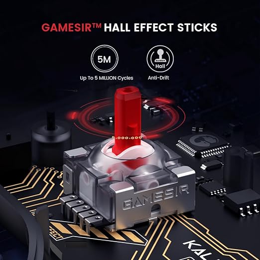 Gamesir kaleid wired transparent video game controller with hall effect - Fun Touch