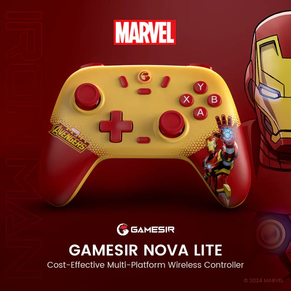 Gamesir nova lite multi-platform wireless gaming controller marvel's iron man limited edition - Fun Touch