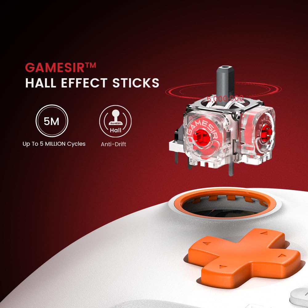 GameSir T7 Wired Controller with Hall Effect Joysticks Plug and Play Gaming