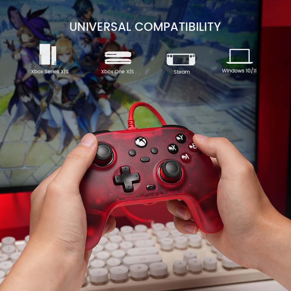 GameSir T7 Wired Controller with Hall Effect Joysticks Plug and Play Gaming