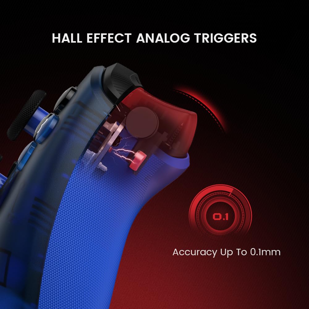 GameSir T7 Wired Controller with Hall Effect Joysticks Plug and Play Gaming