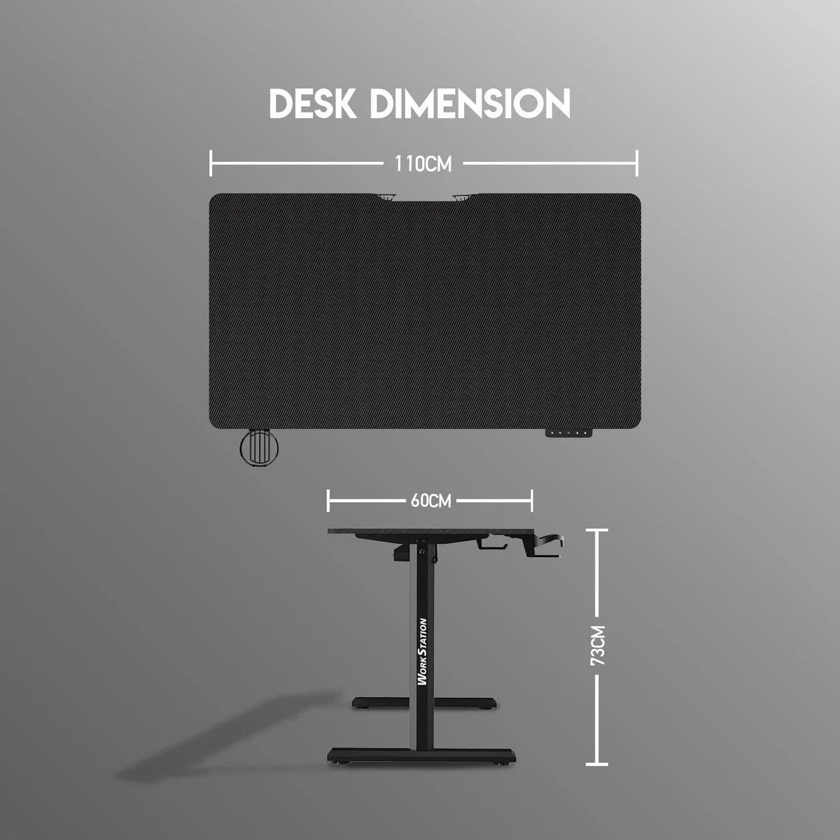 Fantech ws311 adjustable desk - ergonomic rising work station - desk & chair
