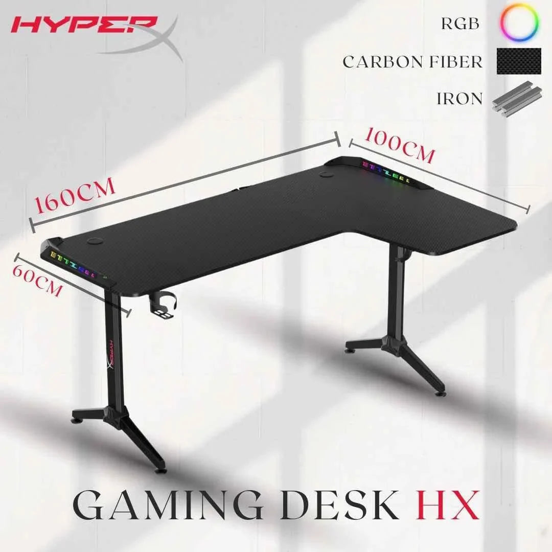 Hyperx l shaped gaming desk corner computer desk sturdy home office computer - desk & chair