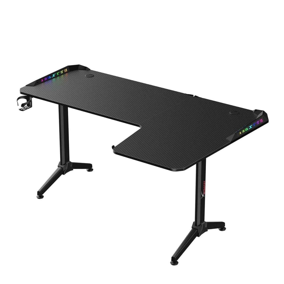 Hyperx l shaped gaming desk corner computer desk sturdy home office computer - desk & chair
