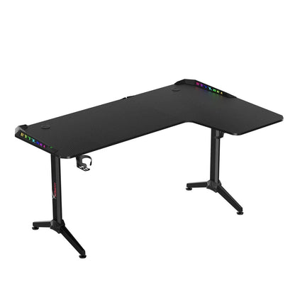 Hyperx l shaped gaming desk corner computer desk sturdy home office computer - desk & chair