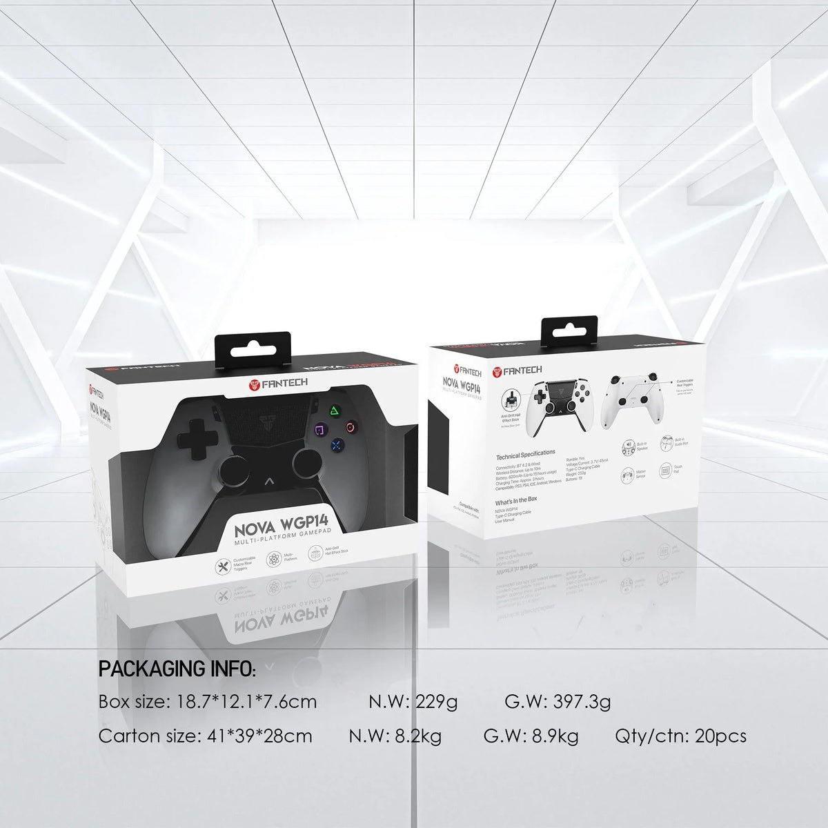 Fantech nova wgp14 gamepad - multi-platform hall effect controller - console | controller | pc controller | mobile