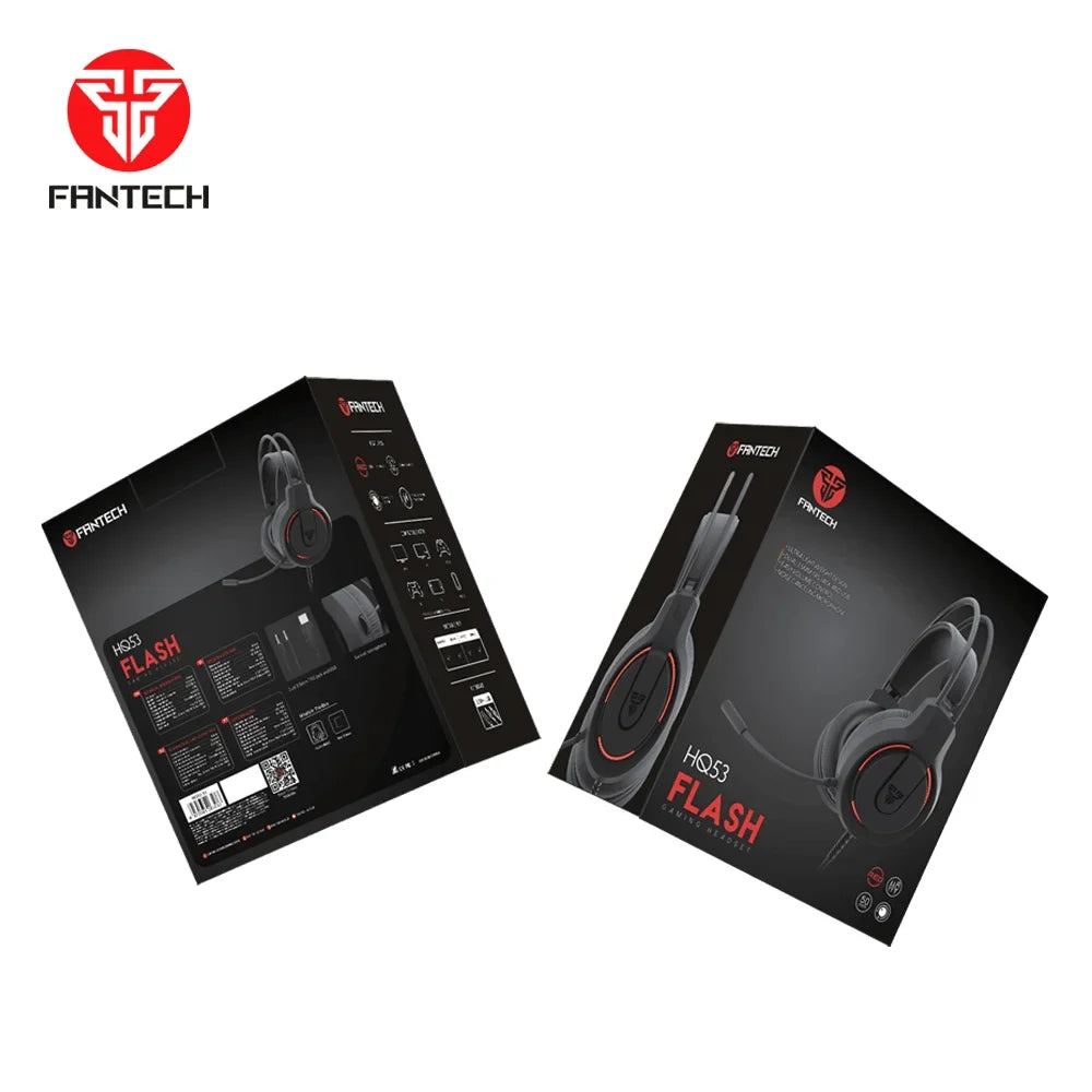 Fantech flash hq53 lightweight gaming headset - audio | headset 3.5