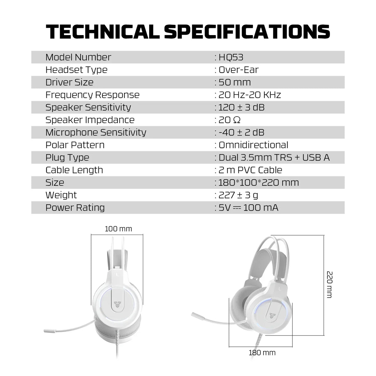 Fantech flash hq53 lightweight gaming headset - audio | headset 3.5