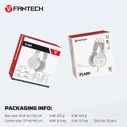Fantech flash hq53 lightweight gaming headset - audio | headset 3.5