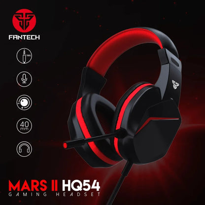 Fantech hq54 mars ii gaming headset headphones with noise cancelling mic - audio | headset 3.5
