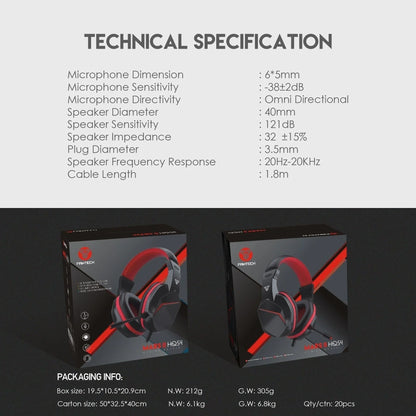 Fantech hq54 mars ii gaming headset headphones with noise cancelling mic - audio | headset 3.5