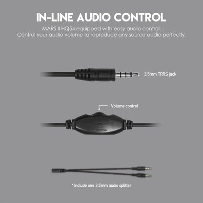 Fantech hq54 mars ii gaming headset headphones with noise cancelling mic - audio | headset 3.5