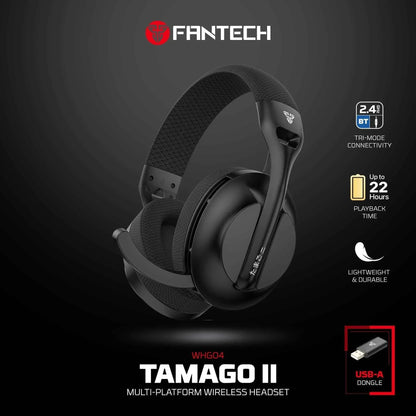 Fantech whg04 tamago wireless gaming headset for ultimate multi-platform audio experience - audio | wireless headset