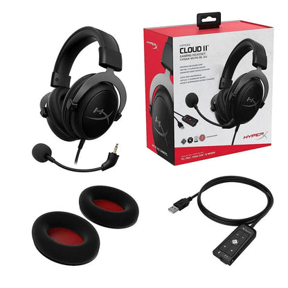 Hyperx cloud ii gaming headset - black - audio | headset 7.1