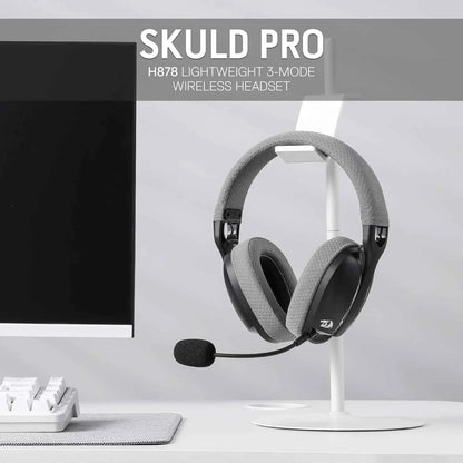 Redragon h878 gaming headset - lightweight wireless 3-mode with blue lighting & 7.1 surround sound - audio | wireless