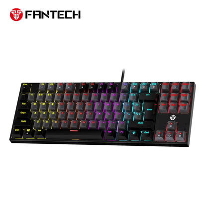 Fantech atom mk876v2 keyboard - tkl double injection keycaps mechanical gaming keyboard
