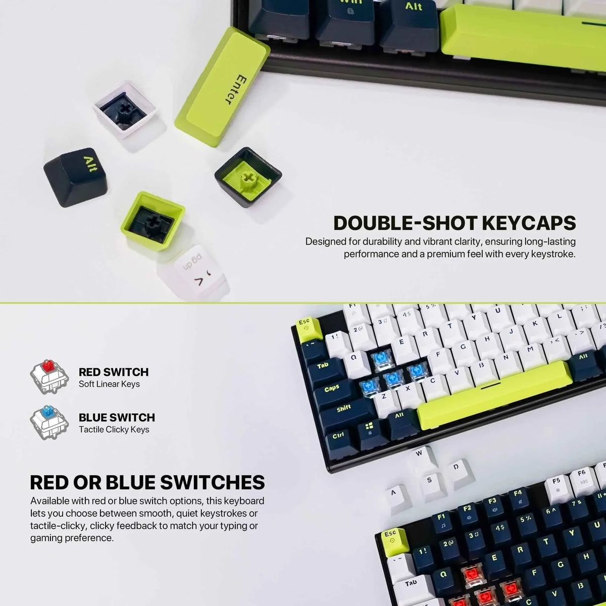 Fantech atom104s mk878s mechanical gaming keyboard mori edition black - keyboard