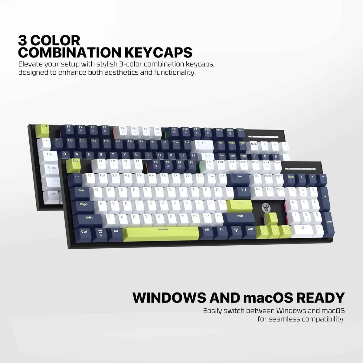 Fantech atom104s mk878s mechanical gaming keyboard mori edition black - keyboard